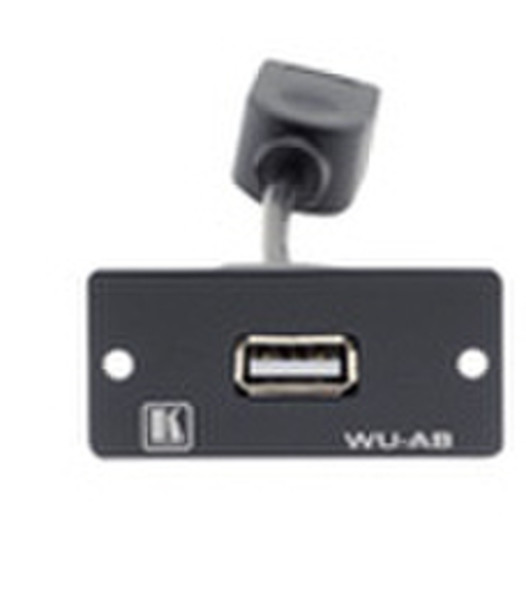 Kramer Electronics Wall Plate Insert - USB (A/B) Black outlet box