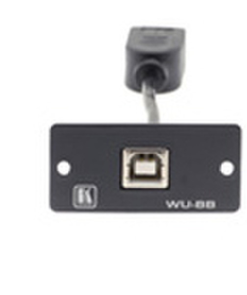 Kramer Electronics Wall Plate Insert - USB (B/B) Black outlet box