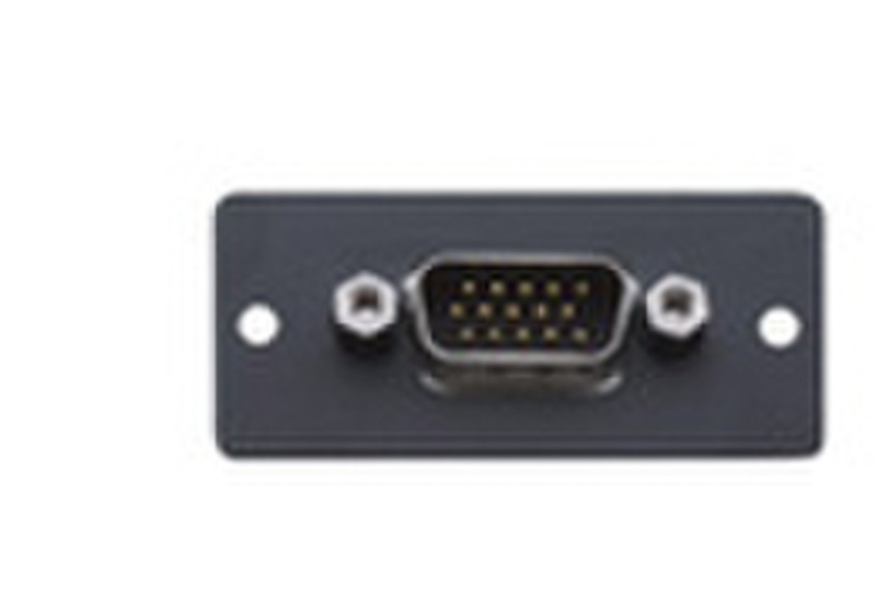 Kramer Electronics Wall Plate Insert − 15−pin HD (M/M) Black outlet box