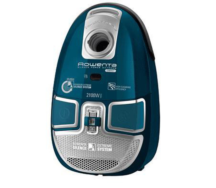 Rowenta Silence Force Extreme Compact RO5651 Zylinder-Vakuum 3.5l 2100W Blau, Grün