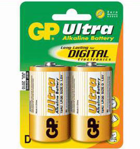 GP Batteries Ultra Alkaline D Щелочной 1.5В