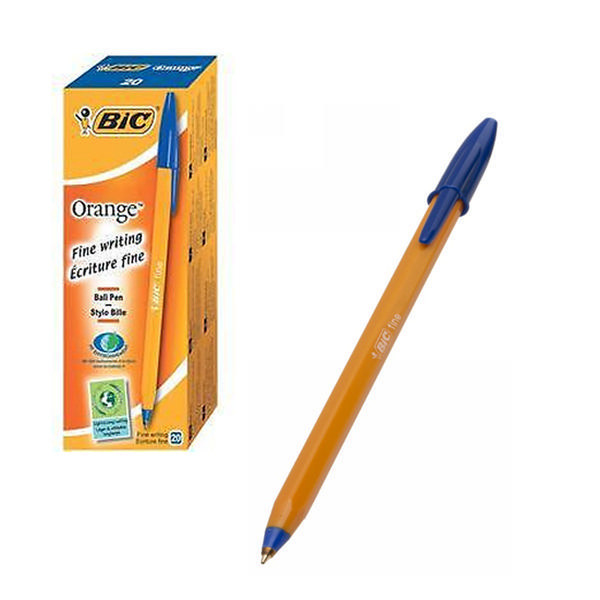 BIC Orange Fine Stick ballpoint pen Fine Blue 20pc(s)