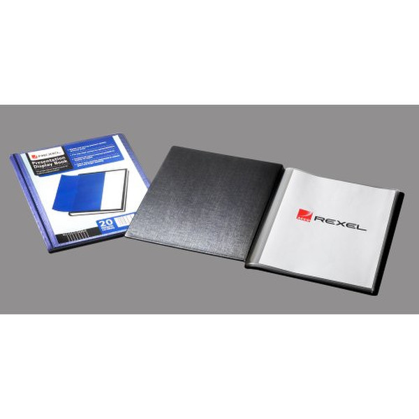 Rexel Presentation Display Book A4 20 Pocket Black