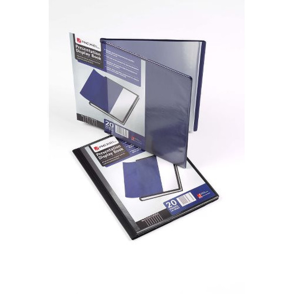 Rexel Presentation Display Book A4 20 Pocket Blue