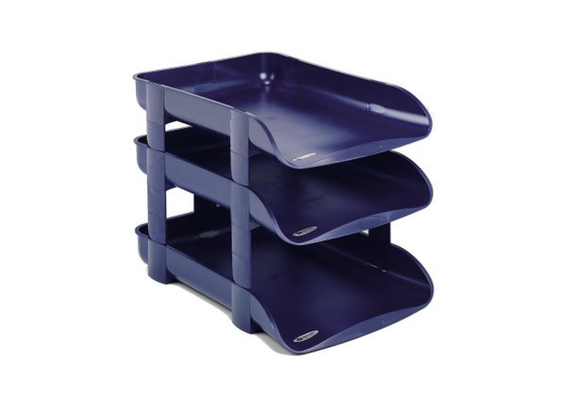 Rexel Agenda2 Letter Tray Height Risers Blue (5)