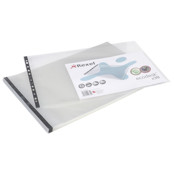 Rexel Ecodesk A3 Pockets Clear (30) sheet protector