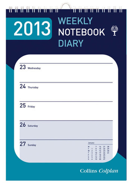 Collins 2013 Colplan Weekly Notebook Calendar