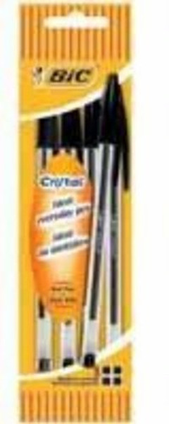 BIC Cristal Stick ballpoint pen Средний Черный 5шт