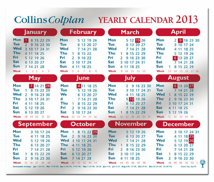 Collins CDS1 calendar