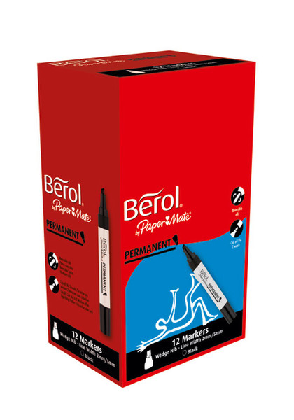 Berol S0679510 Schwarz 12Stück(e) Permanent-Marker