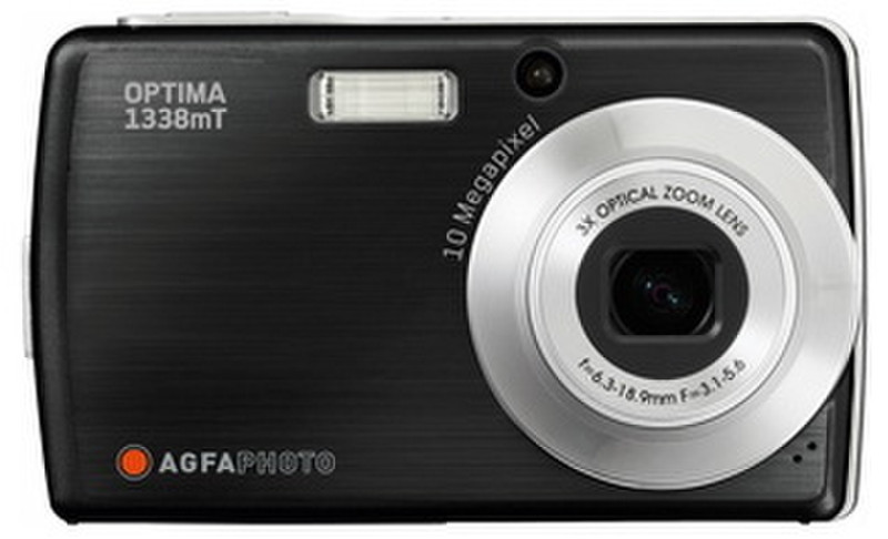 AgfaPhoto OPTIMA 1338mT Компактный фотоаппарат 10МП CCD 3648 x 2736пикселей Черный