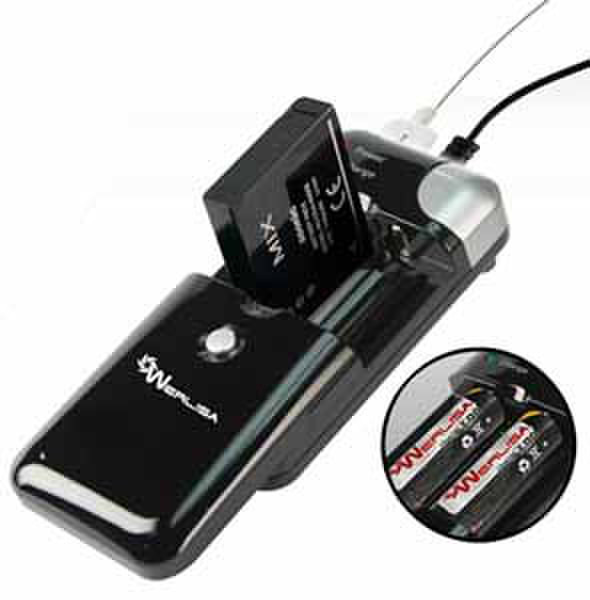 Werlisa C-734 Auto/Indoor battery charger Черный зарядное устройство