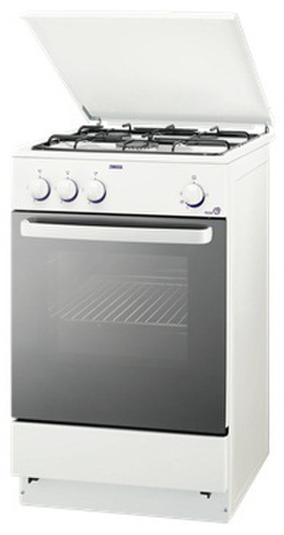 Zanussi ZCG55TGW Freistehend Gas hob Weiß