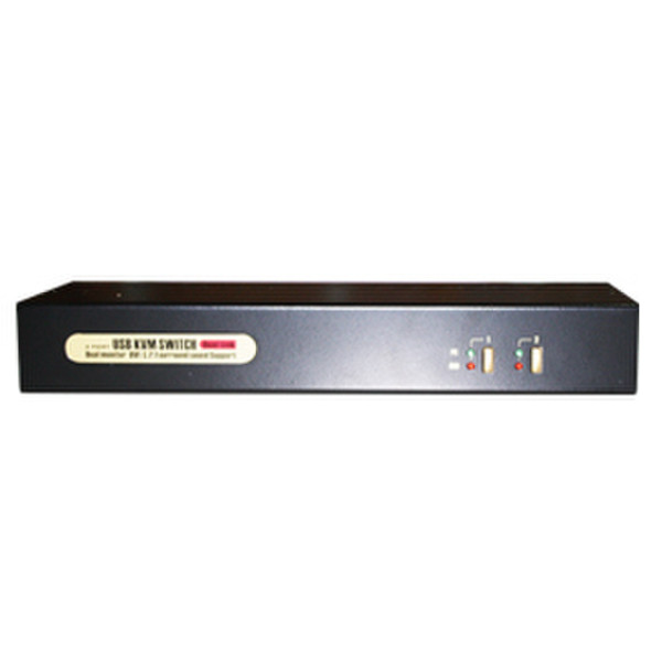 Uniclass AL-702D Schwarz Tastatur/Video/Maus (KVM)-Switch