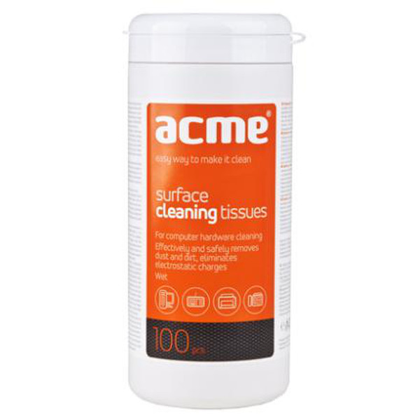 Acme United Surface Cleaning Wipes, 100pcs
