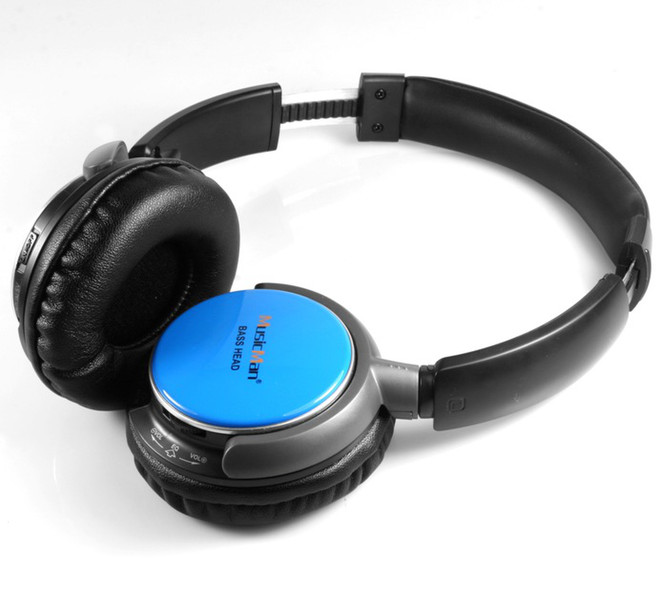 Technaxx MusicMan BassHead MP3-Stereo Ohraufliegend Kopfband Blau