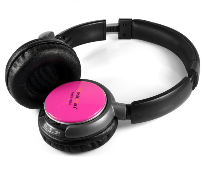 Technaxx MusicMan BassHead MP3-Stereo Ohraufliegend Kopfband Pink