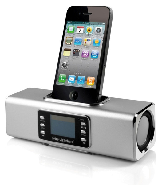 Technaxx MusicMan Wireless Soundstation BT-X1 Stereo soundbar Silver