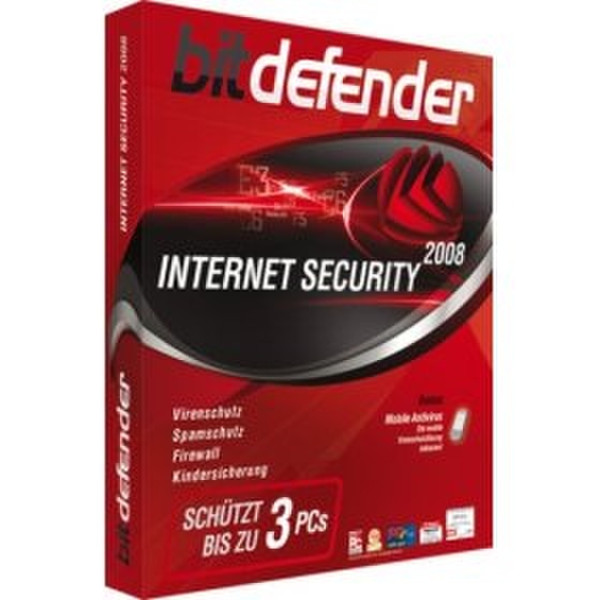 Bitdefender Internet Security 2008 DE 3Benutzer 1Jahr(e) Deutsch