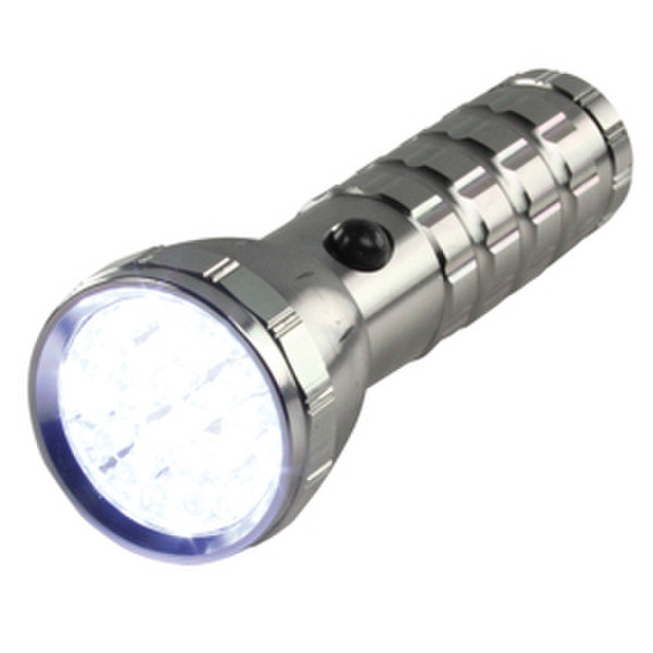 HQ TORCH-L-702 Hand-Blinklicht LED Silber Taschenlampe