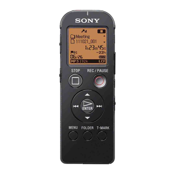 Sony ICD-UX523 Флэш-карта Черный диктофон