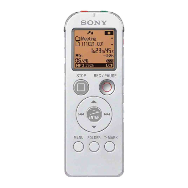 Sony ICD-UX523 Флэш-карта Белый диктофон