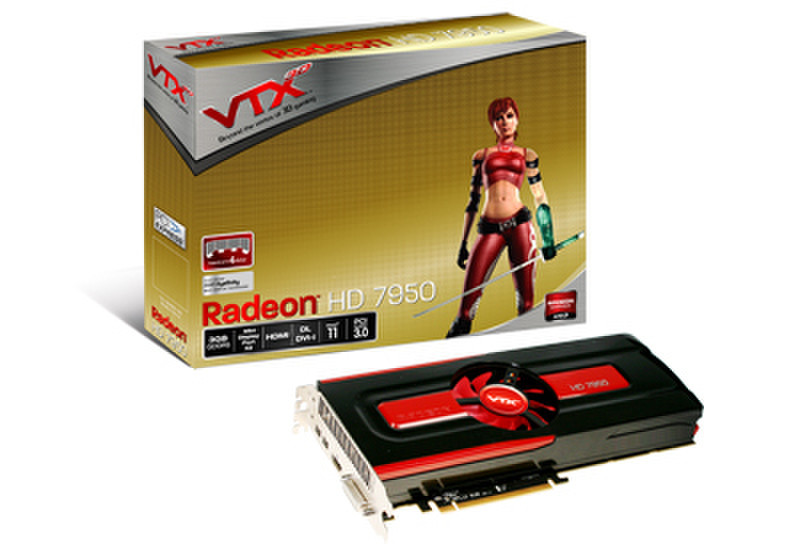 VTX3D VX7950 3GBD5-2DH Radeon HD7950 3GB GDDR5 graphics card