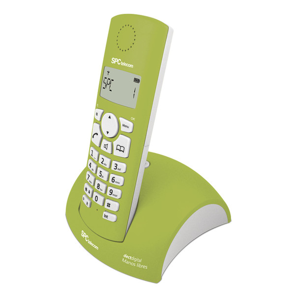 SPC 7226V DECT Идентификация абонента (Caller ID) Зеленый, Белый телефон