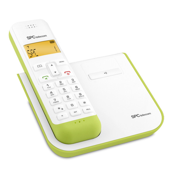 SPC 7232V DECT Идентификация абонента (Caller ID) Зеленый, Белый телефон