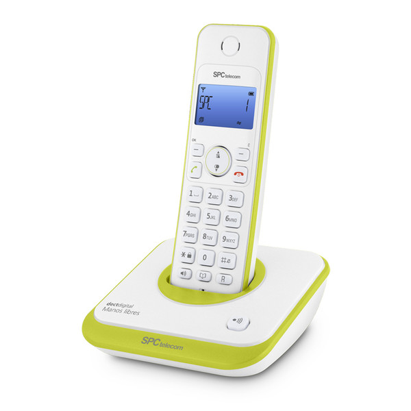SPC 7243V DECT Идентификация абонента (Caller ID) Зеленый, Белый телефон