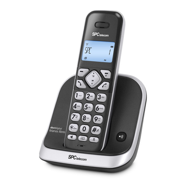SPC 7261 DECT Anrufer-Identifikation Schwarz Telefon