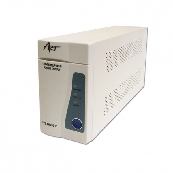 Art Audio UPS-IN65011 650VA 1AC outlet(s) Tower White uninterruptible power supply (UPS)