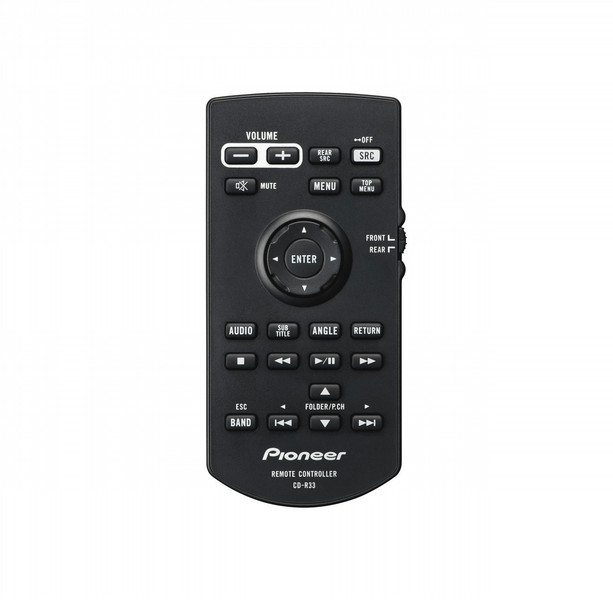 Pioneer CD-R33 push buttons Black remote control