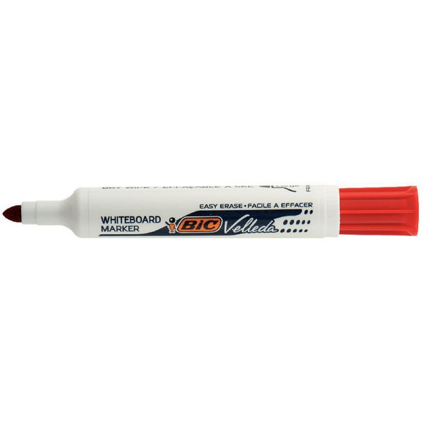 BIC Velleda Whiteboard Marker 1791 Пулевидный наконечник Красный 12шт маркер