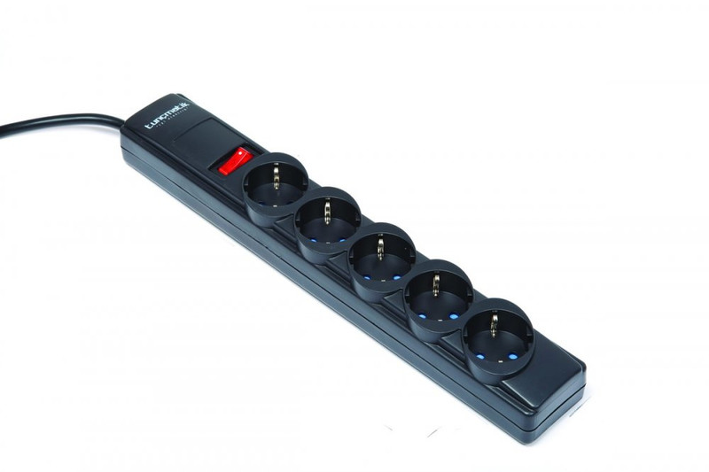 Tuncmatik SurgePro 5AC outlet(s) 100-240V 3m Black surge protector