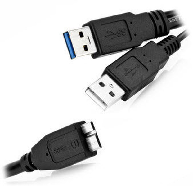 Soyntec USB 3.0 A/Micro B USB A Micro-USB B Schwarz