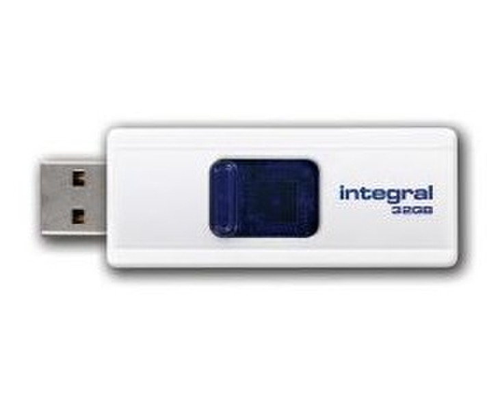 Integral Slide 32GB USB 2.0 Type-A White USB flash drive