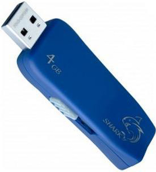 Goodram Shark 4GB 4ГБ USB 2.0 Type-A Синий USB флеш накопитель