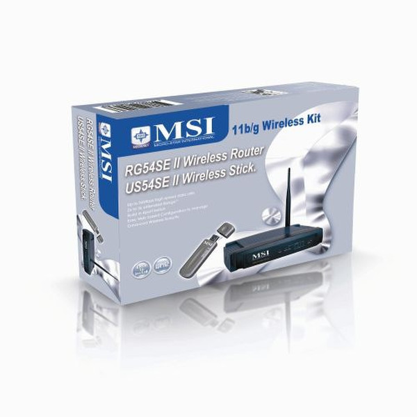MSI Wireless Combo Kit Черный wireless router