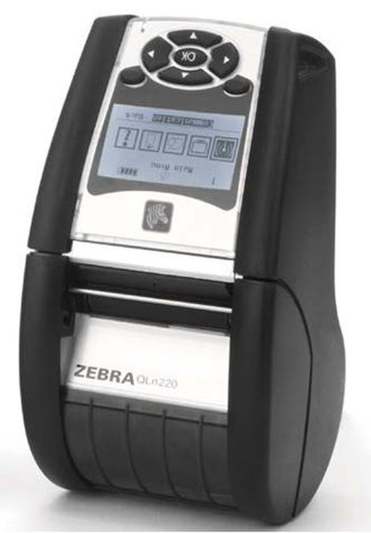 Zebra QLn 220 Прямая термопечать Mobile printer 203 x 203dpi Черный