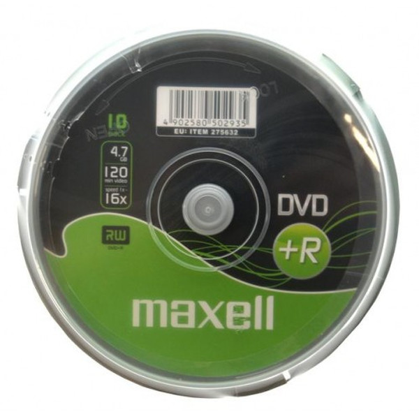 Maxell M160 4.7GB DVD+R 10Stück(e) DVD-Rohling