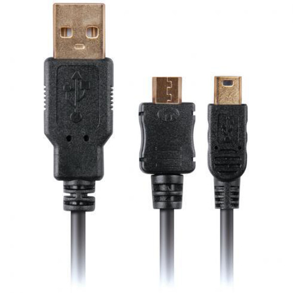 dreamGEAR ISOUND-1641 1.2м USB A Micro-USB A Черный кабель USB
