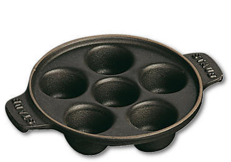 Staub Snail dish round Cast iron Black 1pc(s)