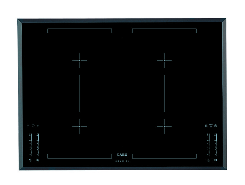 AEG HK764403FB built-in Electric induction Black,Stainless steel