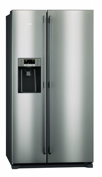 AEG S56090XNS1 freestanding 549L A+ Grey,Stainless steel side-by-side refrigerator