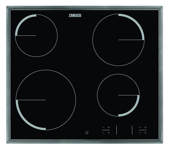 Zanussi ZEV6340XBA built-in Ceramic Stainless steel