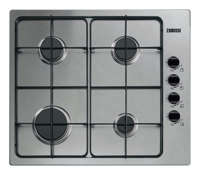 Zanussi ZGG62414XA Встроенный Газ Нержавеющая сталь