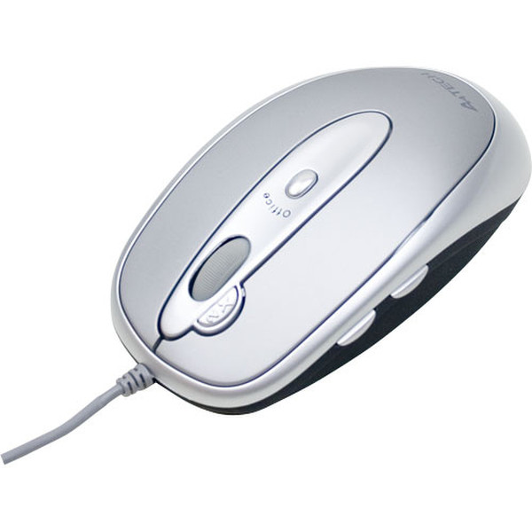 A4Tech X6-57D Mouse Glaser USB+PS/2 Laser 1000DPI Silber Maus