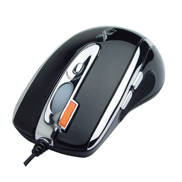 A4Tech X-750F Gaming Mouse Tripple Fire Laser USB+PS/2 Лазерный 2500dpi Черный компьютерная мышь