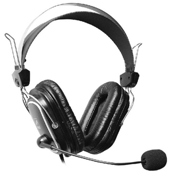 A4Tech HS-50 Headset Stereo Extra Bass Стереофонический Черный гарнитура